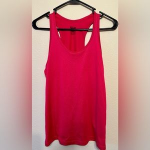 Women NIKE dri fit workout tank top - racerback - pink - small